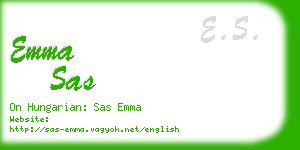 emma sas business card